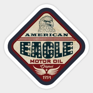 American Eagle Motor Oil Sticker